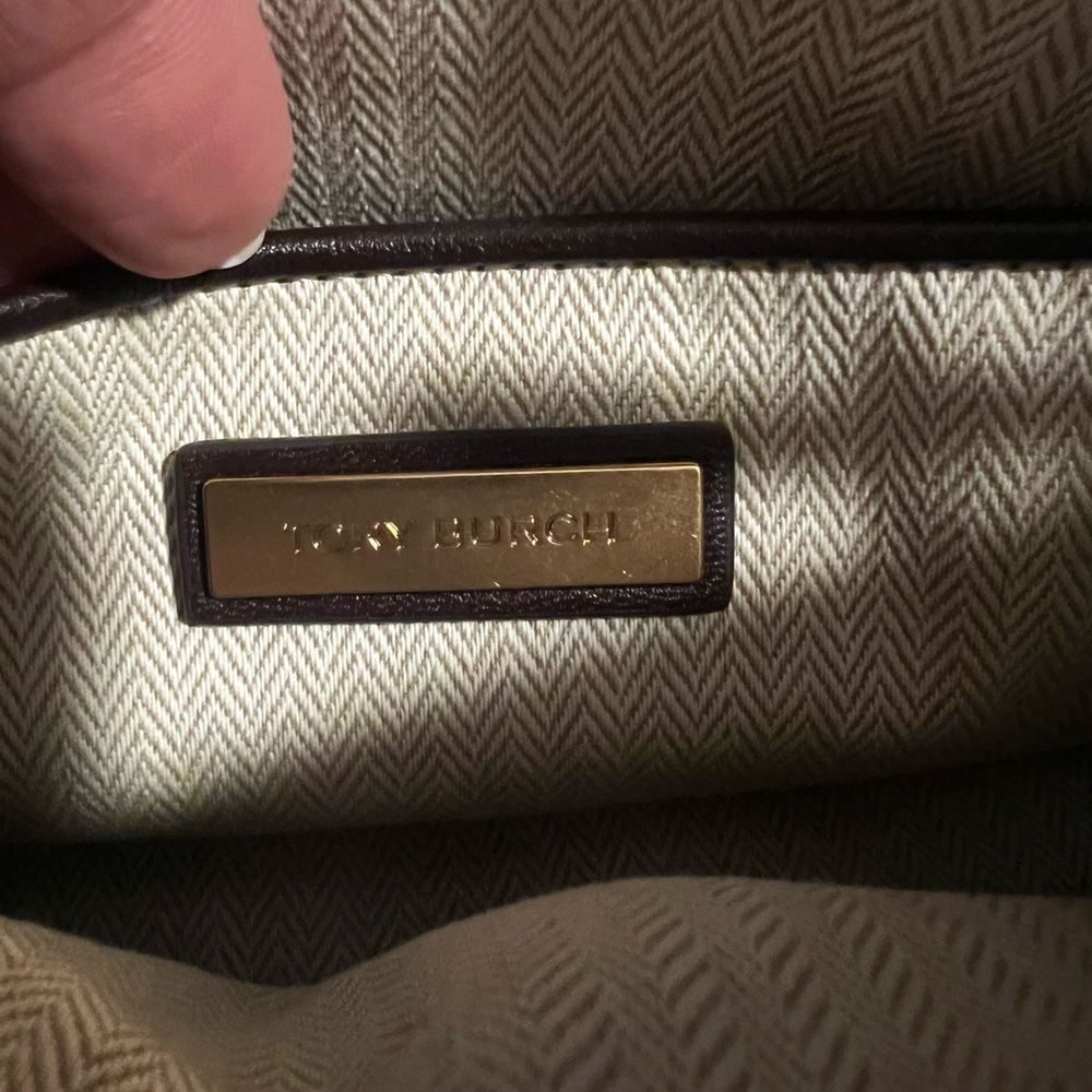 Tory Burch WILLA brown suede shoulder bag - Picture 10 of 13